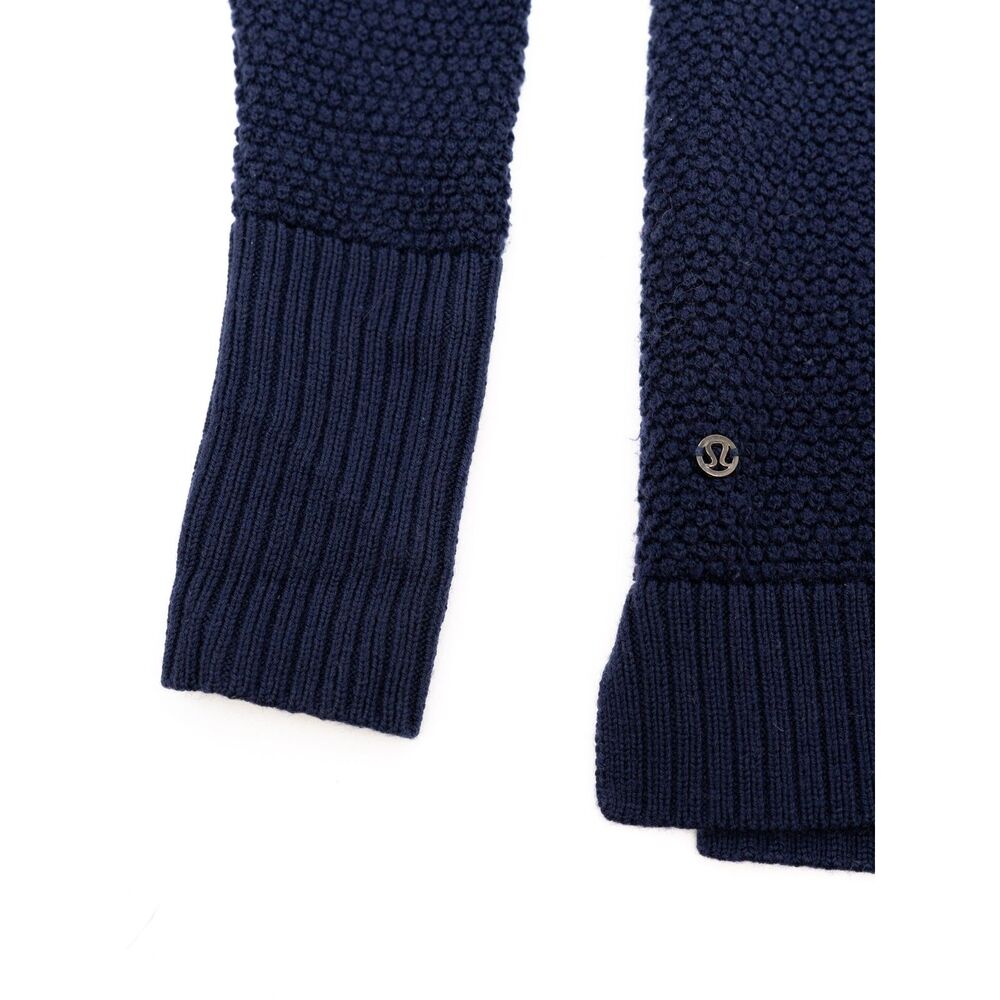 Lululemon Womens S Turtleneck Sweater Dark Navy Blue Long Sleeve Knit Top